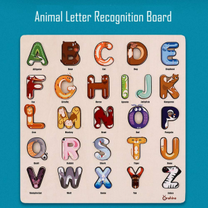 Puzzle lemn incastru Alfabet Animale Onshine [2]