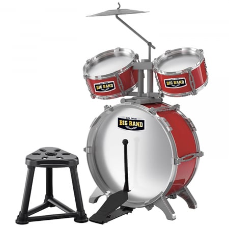 Jucarii muzicale - Set de tobe de jucarie cu scaun