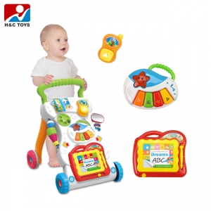 Antepremergator Bebe cu tablita de scris 3 in 1 [6]