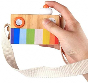 Aparat foto din lemn copii - Camera foto din lemn de jucarie [4]