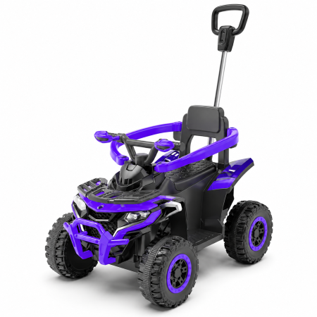 Resigilate - ATV electric 6 V, Albastru, cu muzica si lumini – Resigilat (fara maner si telecomanda)