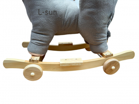 Balansoar Elefant 2 in 1 pentru Copii – Spatar, Centura, Muzica si Roti din Plus [2]