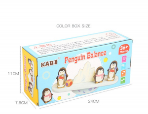 Joc din lemn echilibru Balanta Pinguin [7]