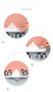Joc din lemn echilibru Balanta Pinguin [5]