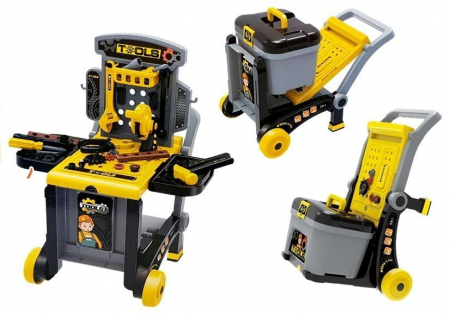 Banc de Lucru 2 in 1 Troler cu Unelte Deluxe Tools Set [4]