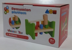 Jucarii din lemn si Montessori - Banc de Lucru din Lemn cu Ciocanel Hammer
