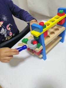 Banc de Scule din Lemn Copii cu Accesorii [5]