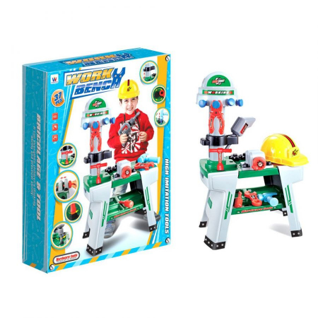 Set scule - Truse doctor copii ( 3 ani +) - Banc de Scule pentru Copii cu 37 de Piese Work Bench