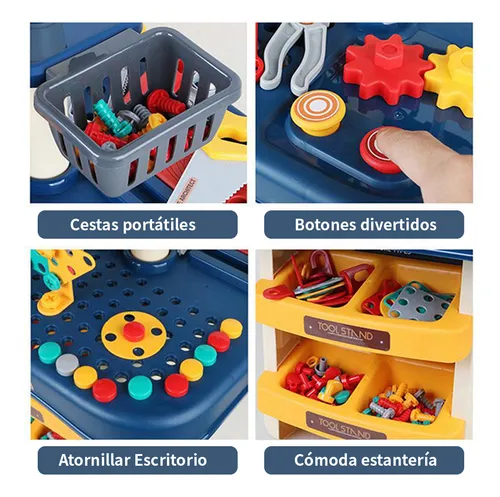 Set de Scule pentru Copii – Banc de Lucru, Bormasina  Accesorii Realiste [3]