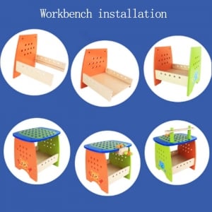 Banc de Scule din Lemn Multifunctional  89 de piese [6]