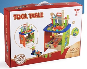 Banc de Scule din Lemn Multifunctional  89 de piese [7]