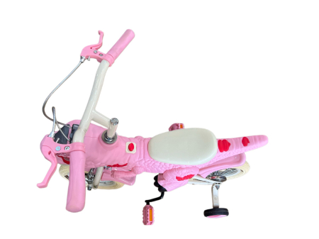 Bicicleta Copii Dinozaur T-Rex 3D Roz, 12 Inch, Roti Ajutatoare [1]