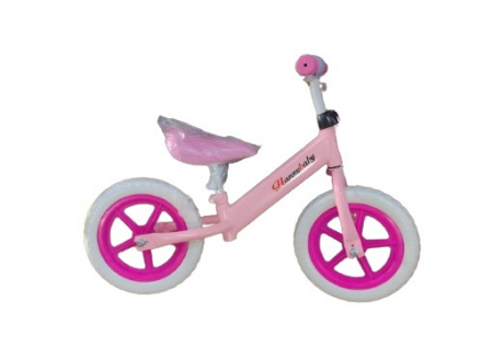 Bicicleta de Echilibru Fara Pedale Roz – 12 Inch Ghidon Sa Reglabila Roti Eva [1]