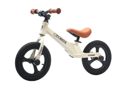 Masinute Biciclete cu si fara pedale - Bicicleta Echilibru 12 Inch, Bej-Maro