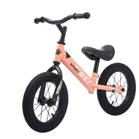Masinute Biciclete cu si fara pedale - Bicicleta Echilibru Roz, Spite + Pneumatice, 12 Inch
