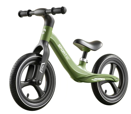 Masinute Biciclete cu si fara pedale - Bicicletă Echilibru Verde Militar 2-6 Ani