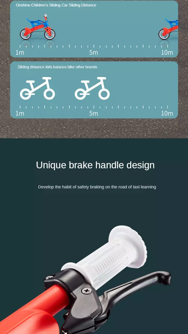 Bicicleta fara pedale  reglabila pe inaltime Onshine cu frana [3]