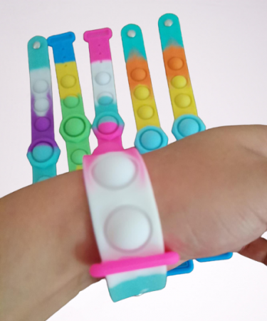 Bratara senzoriala Pop It  Push Bubble Fidget din silicon [2]
