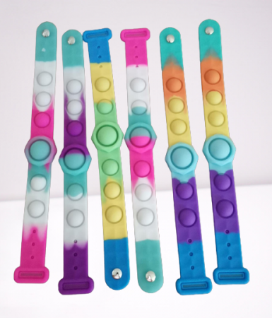 Bratara senzoriala Pop It  Push Bubble Fidget din silicon [4]