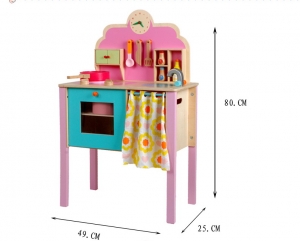 Bucatarie de jucarie din lemn Pink Kitchen [1]