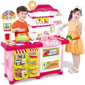 Fast Food Bucatarie de Jucarie - Bucatarie Copii Mare cu Accesorii [1]