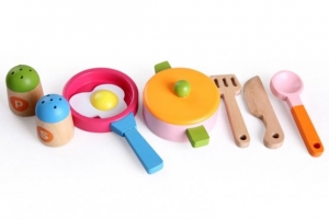 Bucatarie de Jucarie din Lemn cu Accesorii pentru Copii - Set Complet de Gatit [5]