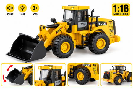 Buldozer de Jucarie, Scara 1:16, Lumini si Sunete [0]