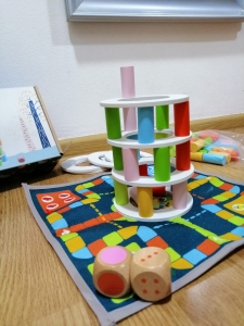 Joc din lemn Stivuire Turnul colorat Pisa Tower Jenga [1]