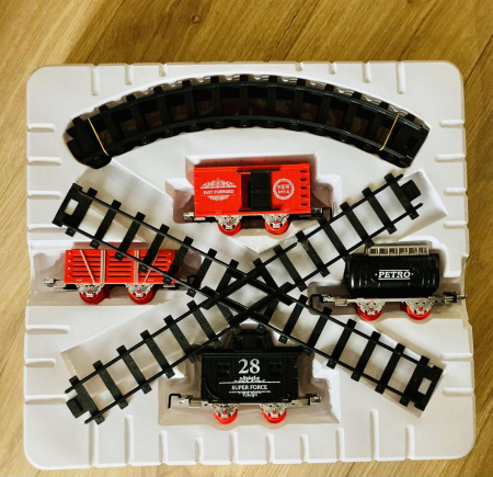 Calea Ferata "Trenul Clasic" pentru Copii - 740 cm cu Lumina, Sunet si Fum [2]