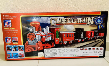 Calea Ferata "Trenul Clasic" pentru Copii - 740 cm cu Lumina, Sunet si Fum [1]