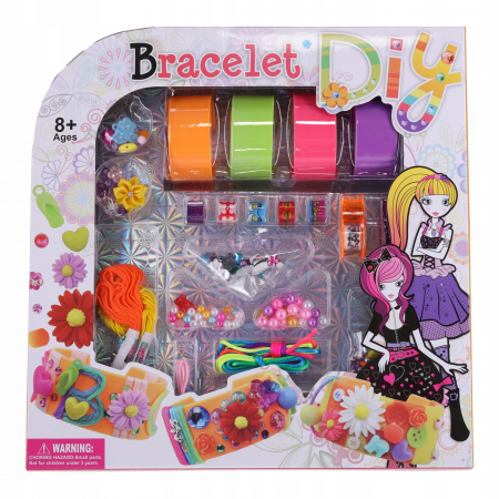 Jocuri creative (3 ani +) - Set creativ pentru realizarea bratarilor cu accesorii