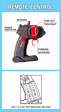Camion RC cu Lumina LED si Bluetooth, Telecomanda 2.4G – Difuzor Wireless [4]