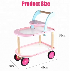 Carucior Inghetata din Lemn cu Accesorii – Masuta Mobila pentru Joc de Rol [4]