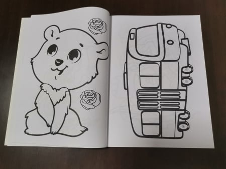 Set 3 Carti  de colorat pentru Copii cu desene Mari [8]