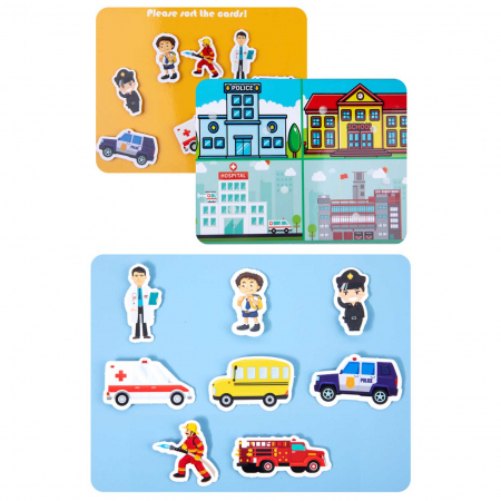 Quiet Book Carte cu Activitetii Puzzle cu Stickere Reutilizabile Busy Book [7]