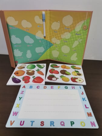 Carte Magnetica cu Stickere Magnetice si Tablita cu Marker [3]
