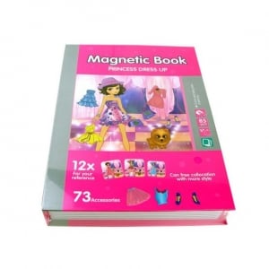 Papusi -Casute- Masute infrumusetare ( 3 ani +) - Carte Magnetica cu Piese Puzzle Princess Dress Up