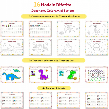 Carte montessori  multiple activitatii stickere reutilizabile in limba engleza [2]