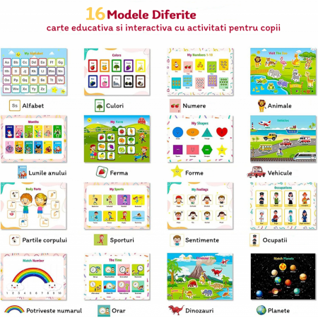 Carte montessori  multiple activitatii stickere reutilizabile in limba engleza [1]