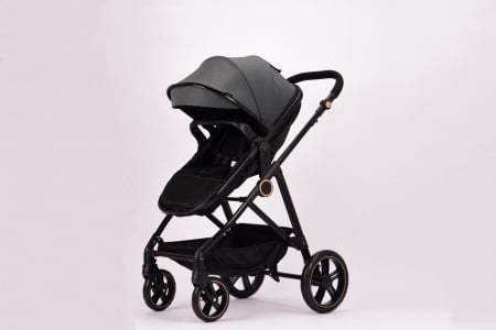 Carucior 2 in 1 Reversibil cu Landou Transformabil in Sport Cadru Aluminiu Gri [3]