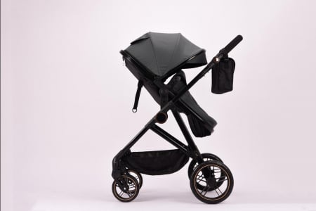 Carucior 2 in 1 Reversibil cu Landou Transformabil in Sport Cadru Aluminiu Gri [4]
