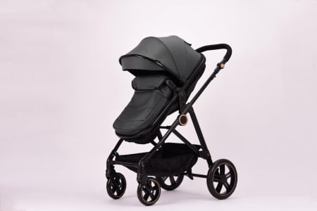 Carucior 2 in 1 Reversibil cu Landou Transformabil in Sport Cadru Aluminiu Gri [6]