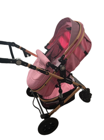 Carucior 3 in 1 Baby Care landou scoica auto, cadru aluminiu roti cauciuc [2]