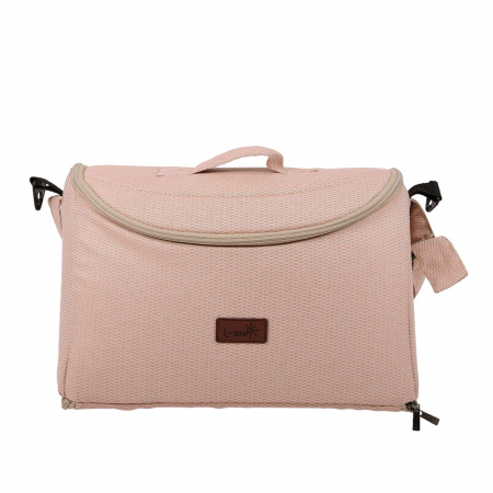 Carucior Bebelusi 2 in 1 Bej cu Husa de Picioare si Geanta [5]