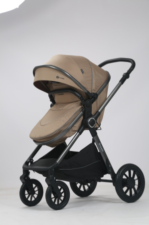 Carucior Bebelusi 3 in 1 Luxmom Bej – Landou, Sport, Scoica Auto [1]