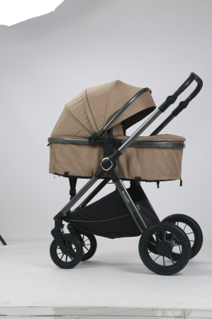 Carucior Bebelusi 3 in 1 Luxmom Bej – Landou, Sport, Scoica Auto [5]