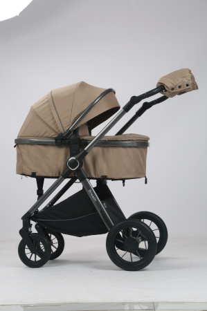Carucior Bebelusi 3 in 1 Luxmom Bej – Landou, Sport, Scoica Auto [3]