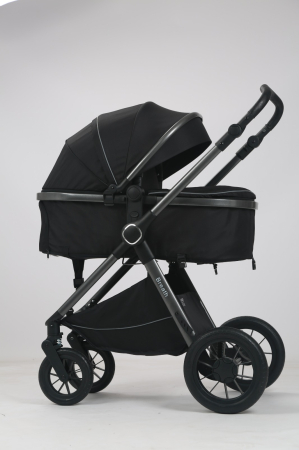 Carucior Bebelusi 3 in 1 Luxmom Negru – Landou, Sport, Scoica Auto [5]