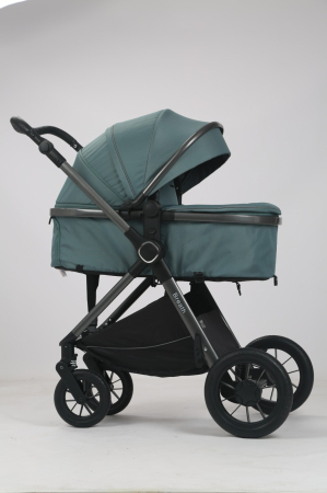 Carucior Bebelusi 3 in 1 Luxmom Verde – Landou, Sport, Scoica Auto [5]