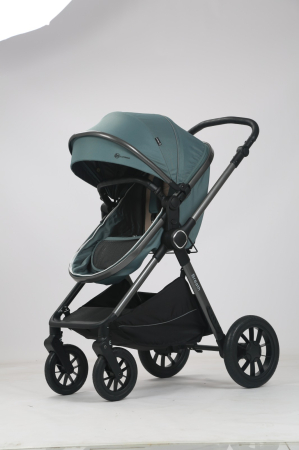 Carucior Bebelusi 3 in 1 Luxmom Verde – Landou, Sport, Scoica Auto [2]